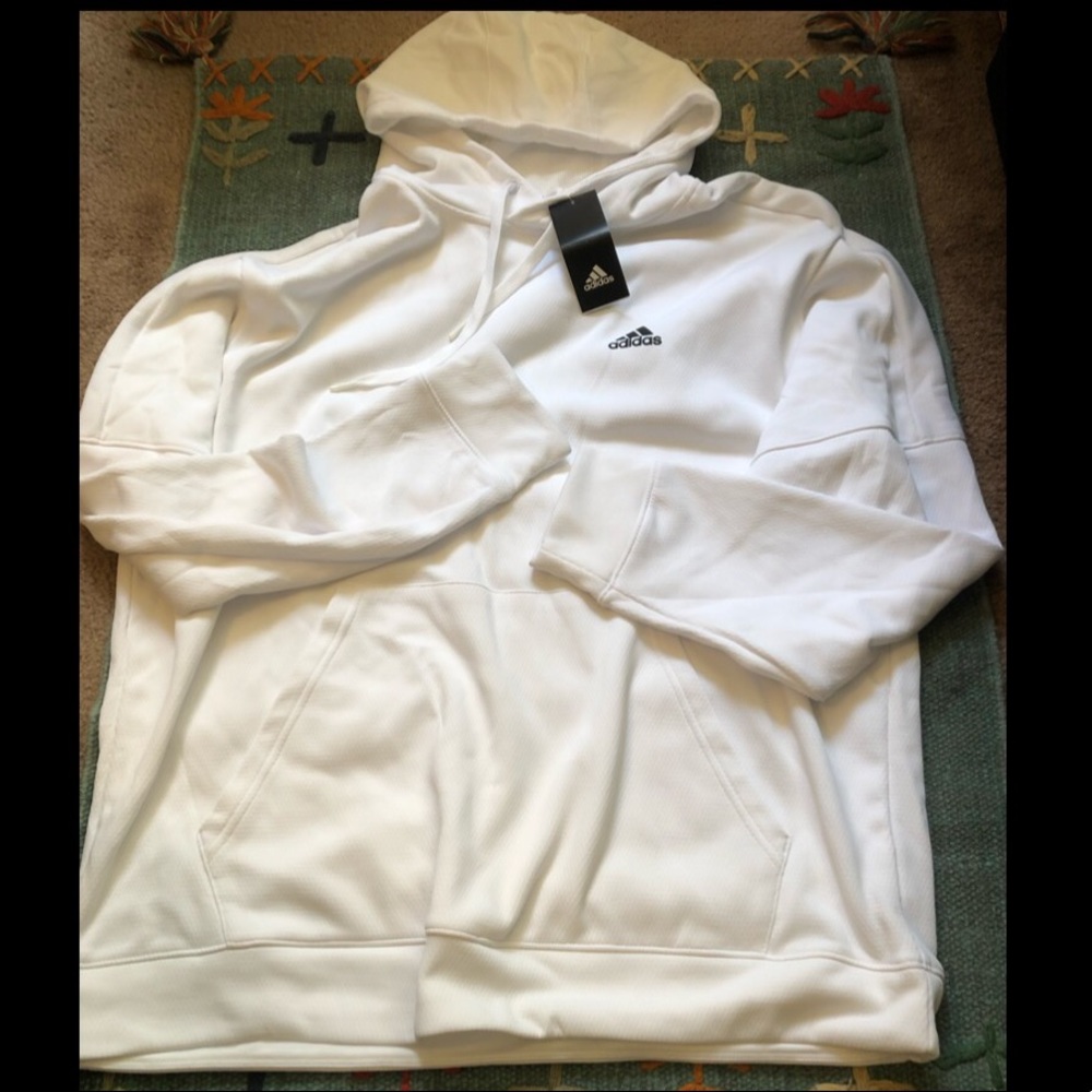 Adidas XL White Sweatshirt New
